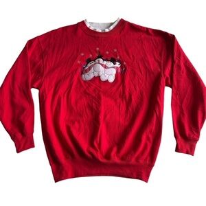 Vintage snowman crewneck sweater